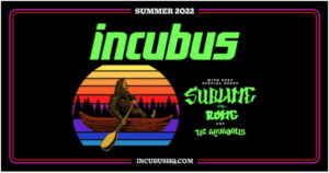 Incubus Set Summer 2022 Tour