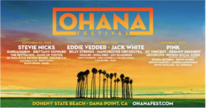 EDDIE VEDDER STEVIE NICK P!NK HEADLINE OHANA FESTIVAL 2022