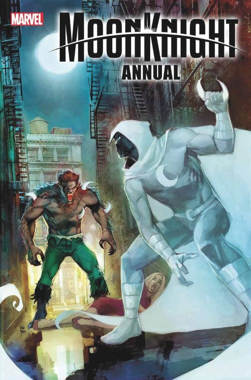 Werewolf by Night attacks in October Moon Knight Annual 1