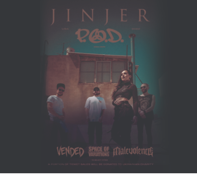 JINJER 2022 USA Headline Tour with Direct Support from Special Guests P O D